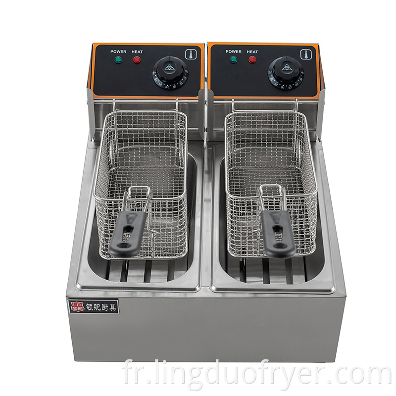 dual electric deep fryer 